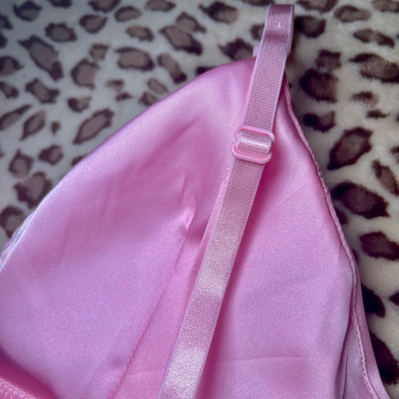 Juicy Couture Pink Silk Rhinestone Pajama Set - Picture 10 of 12